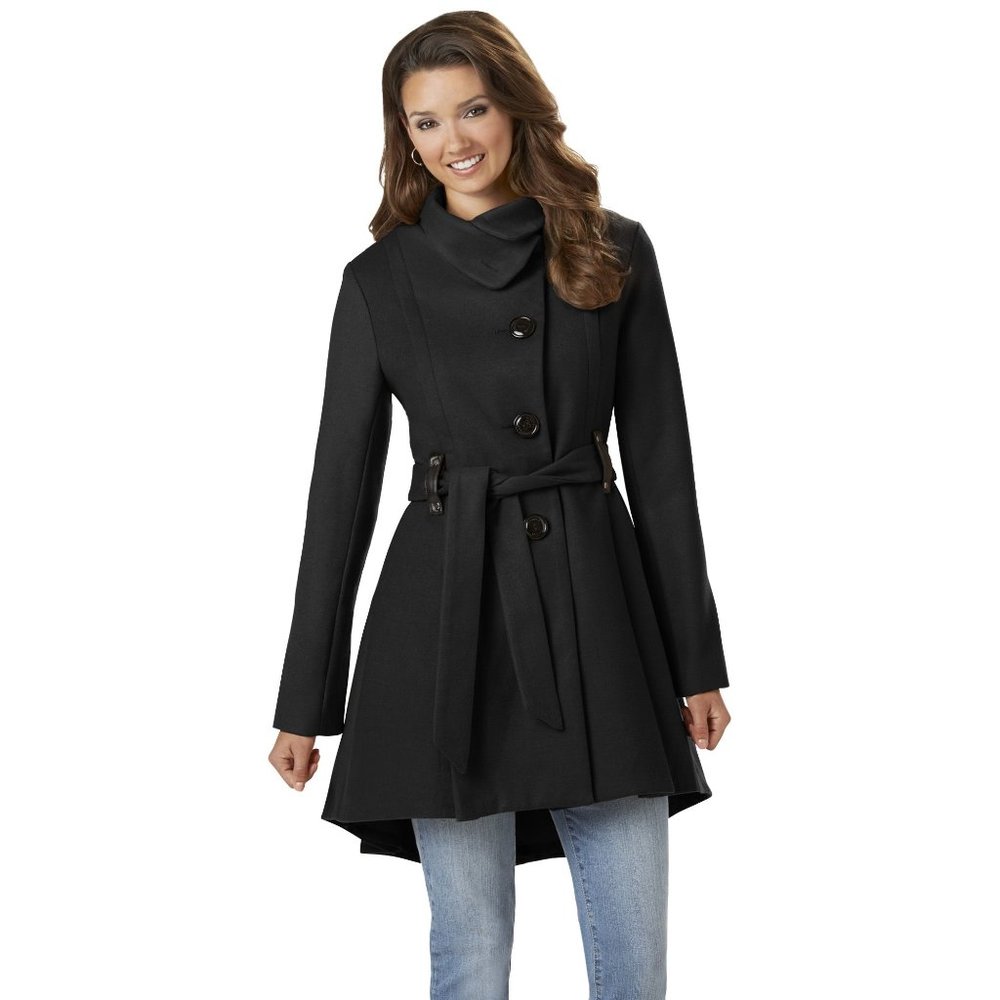 Steve Madden Winerberry Tart Skater Coat Size L